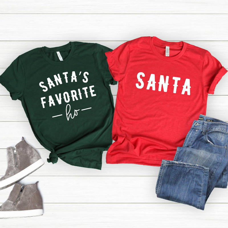 funny santa shirt print