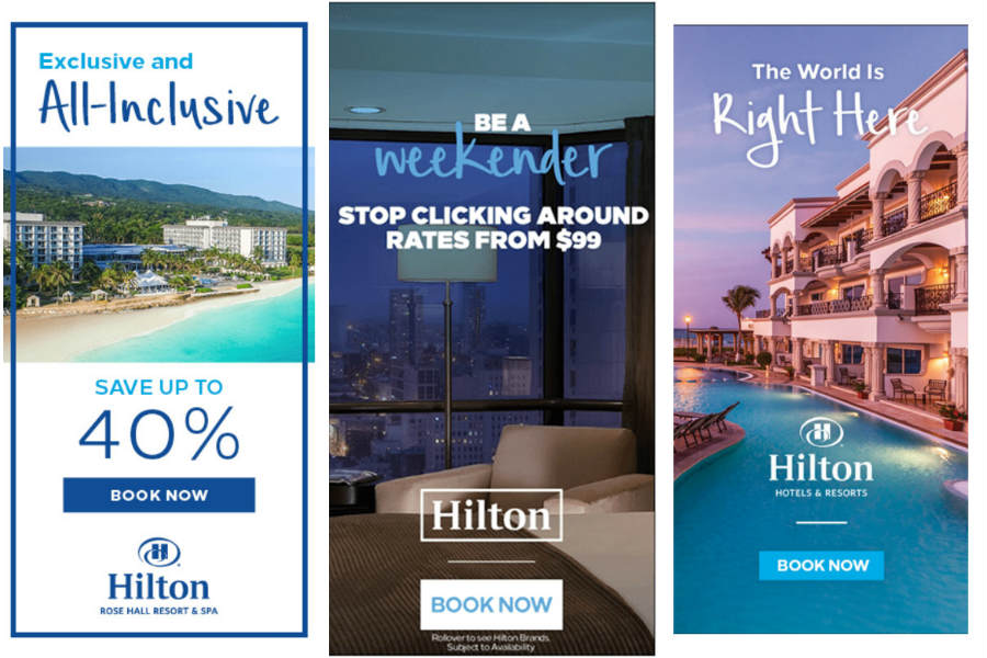 hilton online ad