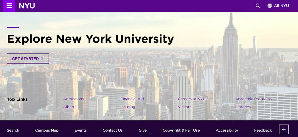 New_York_University website