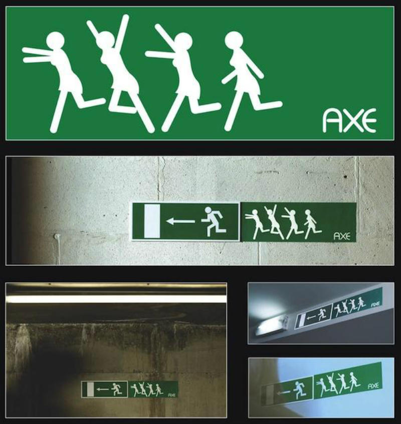 axe sticker marketing