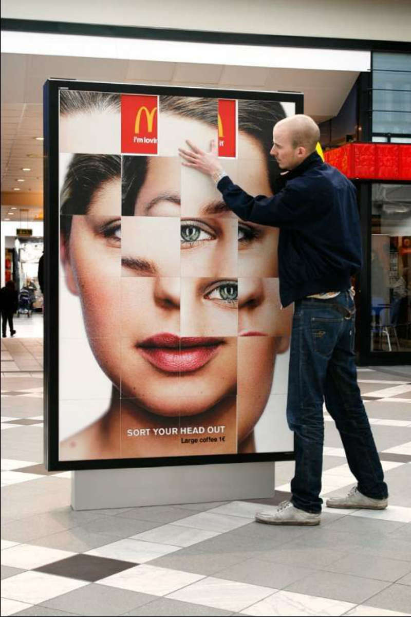 mcdonalds billboard puzzle