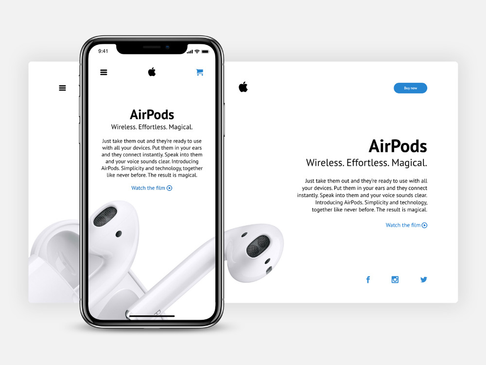 apple web page design