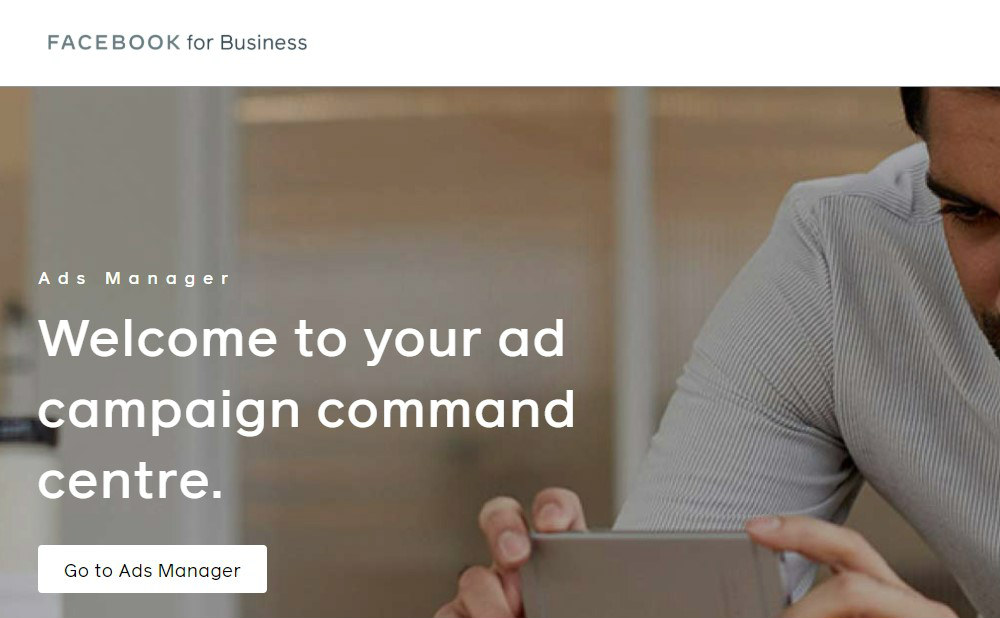 FB ads manager page