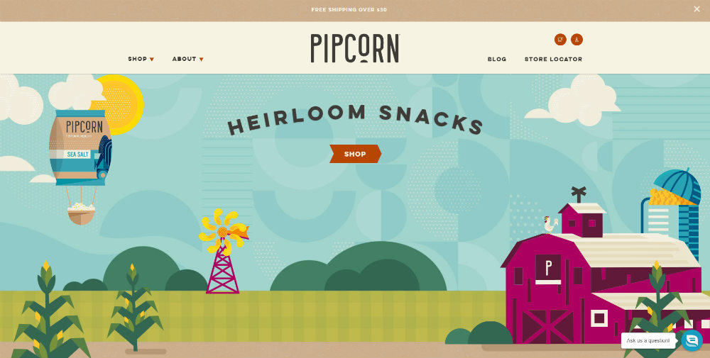 pipcorn homepage