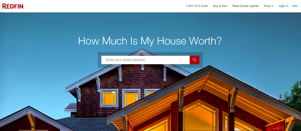 redfin web page design