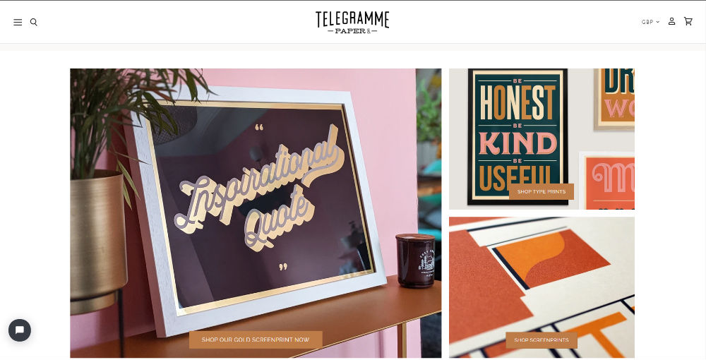 telegramme homepage