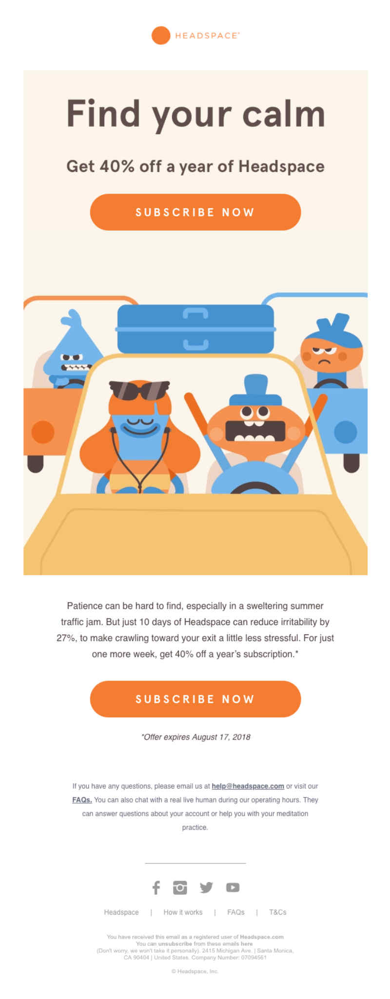 headspace newsletter